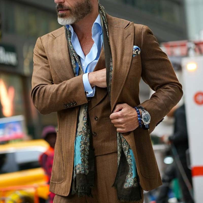 Men’s Blazer – Tailored Fit – Single Breasted – Notched Lapel – Luxury Fabric