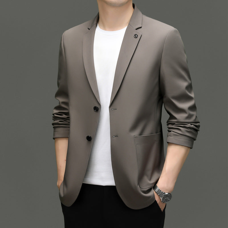 Men’s Blazer – Slim Fit – Lightweight – Breathable – Notch Lapel – 2-Button Closure