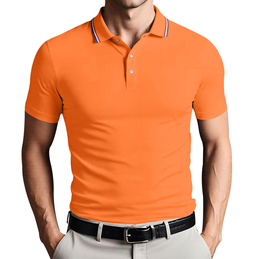 Men’s Polo Shirt – Slim Fit – Breathable Blend – Short Sleeve – Smart Casual Style