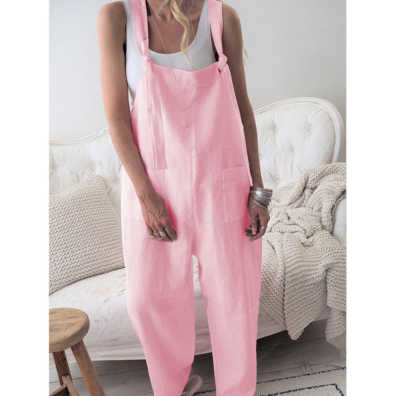 Women’s Overalls – Loose Fit – Breathable Fabric – Adjustable Straps – Casual Style