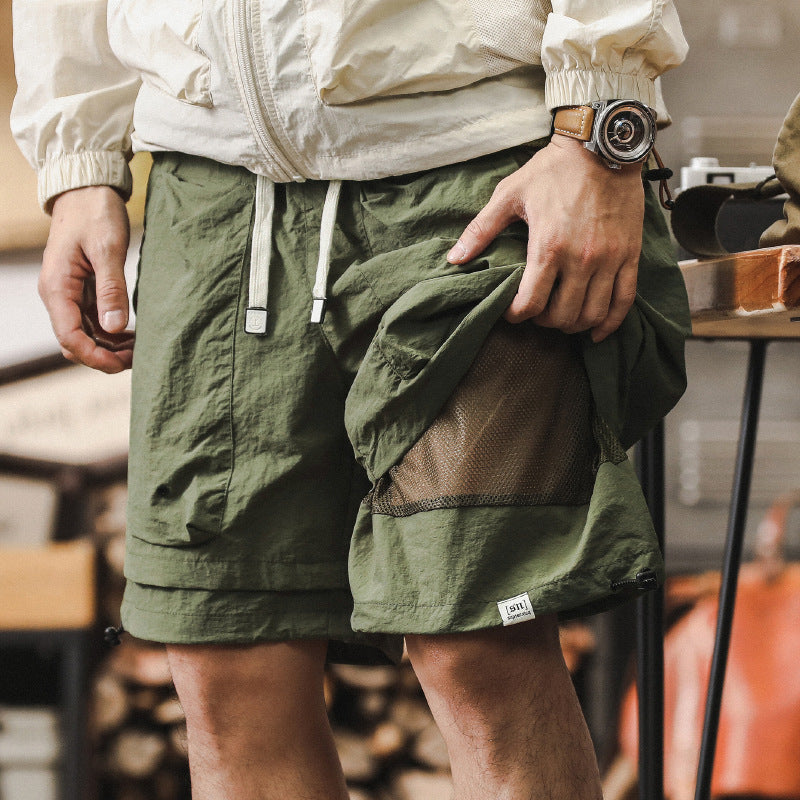 Men’s Cargo Shorts – Relaxed Fit – Lightweight Quick Dry Fabric – Breathable Mesh Panels