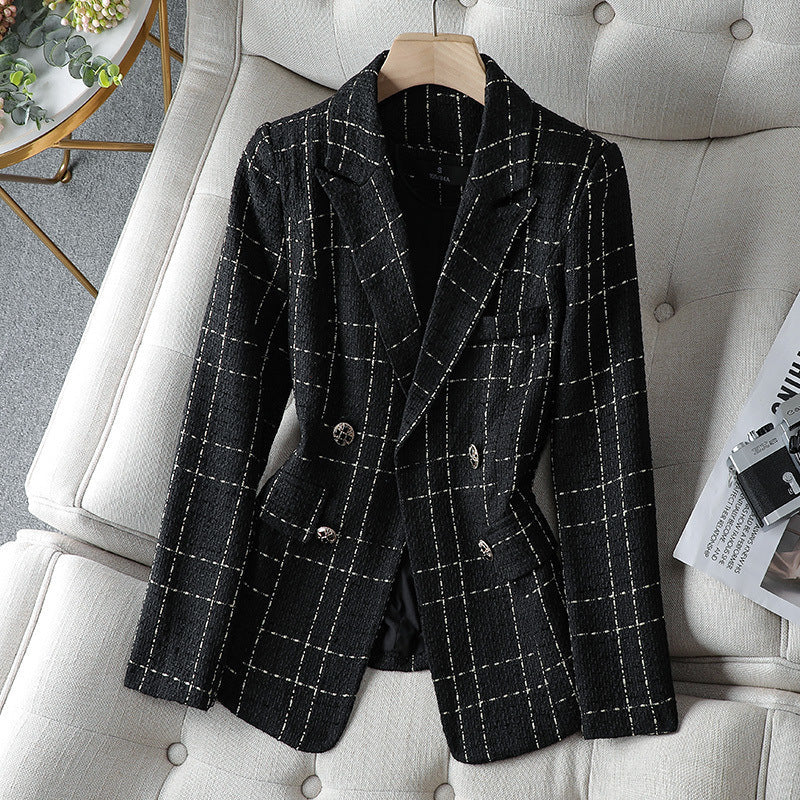 Women’s Blazer – Tailored Fit – Double-Breasted – Decorative Buttons
