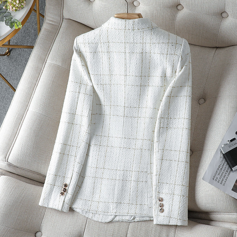 Women’s Blazer – Tailored Fit – Double-Breasted – Decorative Buttons