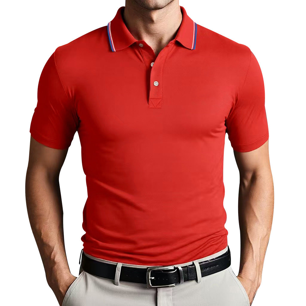 Men’s Polo Shirt – Slim Fit – Breathable Blend – Short Sleeve – Smart Casual Style