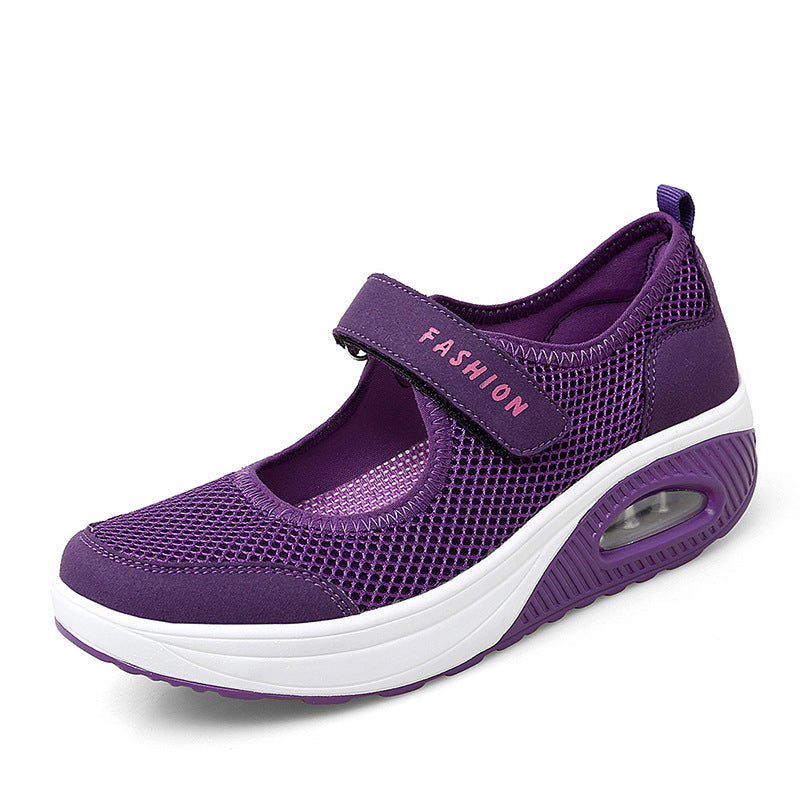 Women’s Velcro Walking Shoes – Breathable Mesh – Air Cushion Sole – Orthopedic Fit