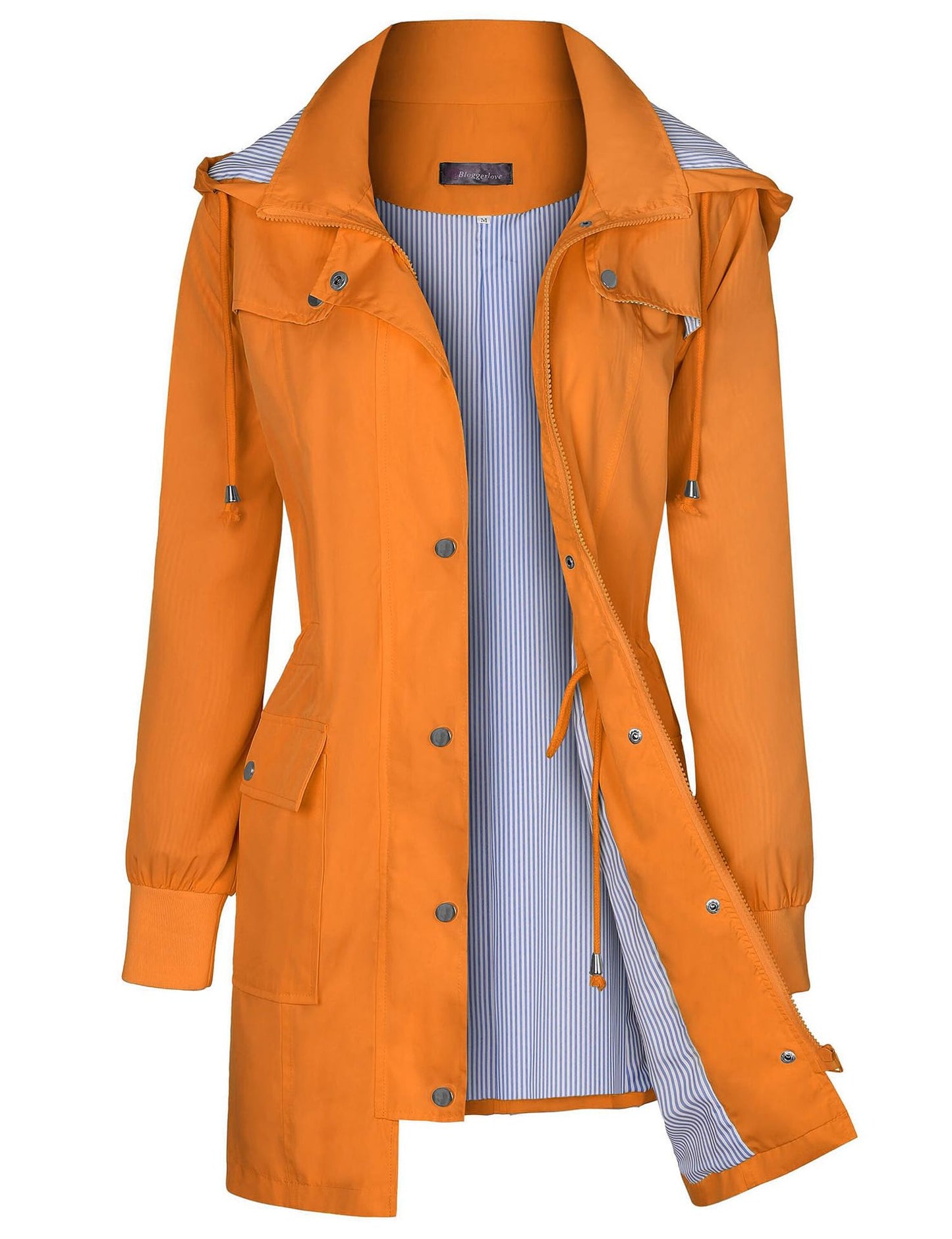Women’s Rain Jacket – Waterproof – Lightweight – Relaxed Fit – Detachable Hood