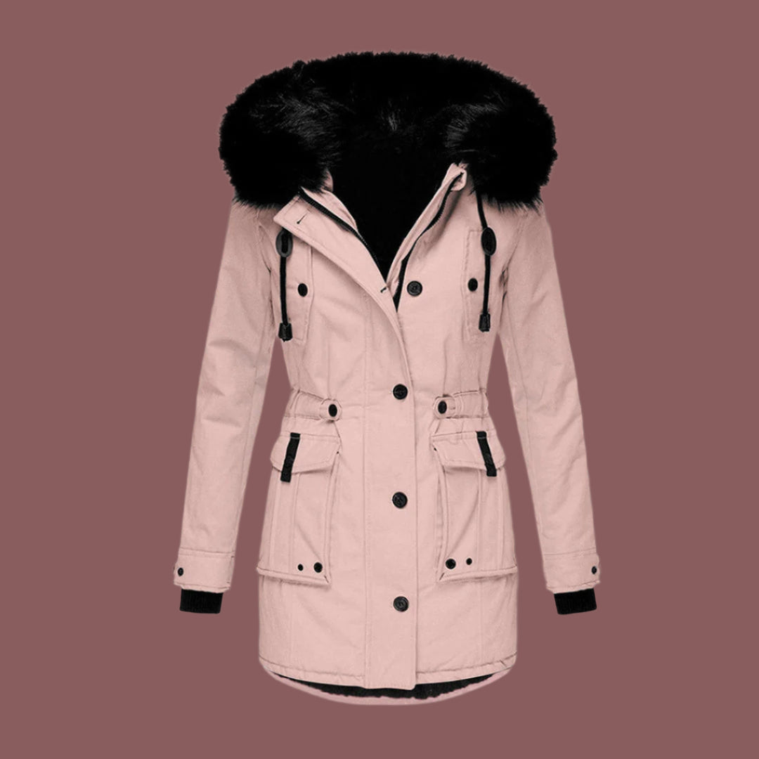 Women’s Waterproof Jacket – Tailored Fit – Mid-Length – Hooded