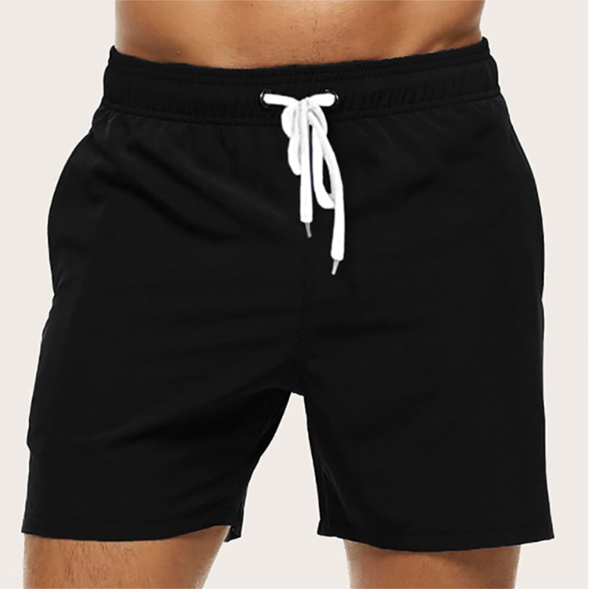 Men’s Swim Trunks – Quick-Dry Breathable Fabric – Regular Fit – Mid-Length Drawstring