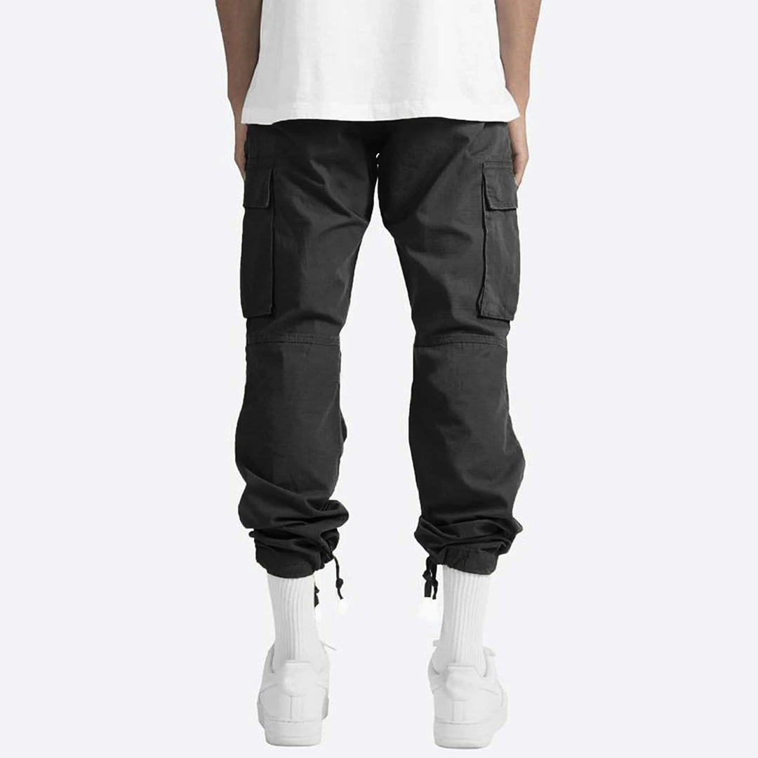 Men’s Cargo Pants – Relaxed Fit – Straight Leg – Cotton Blend – Utility Pockets