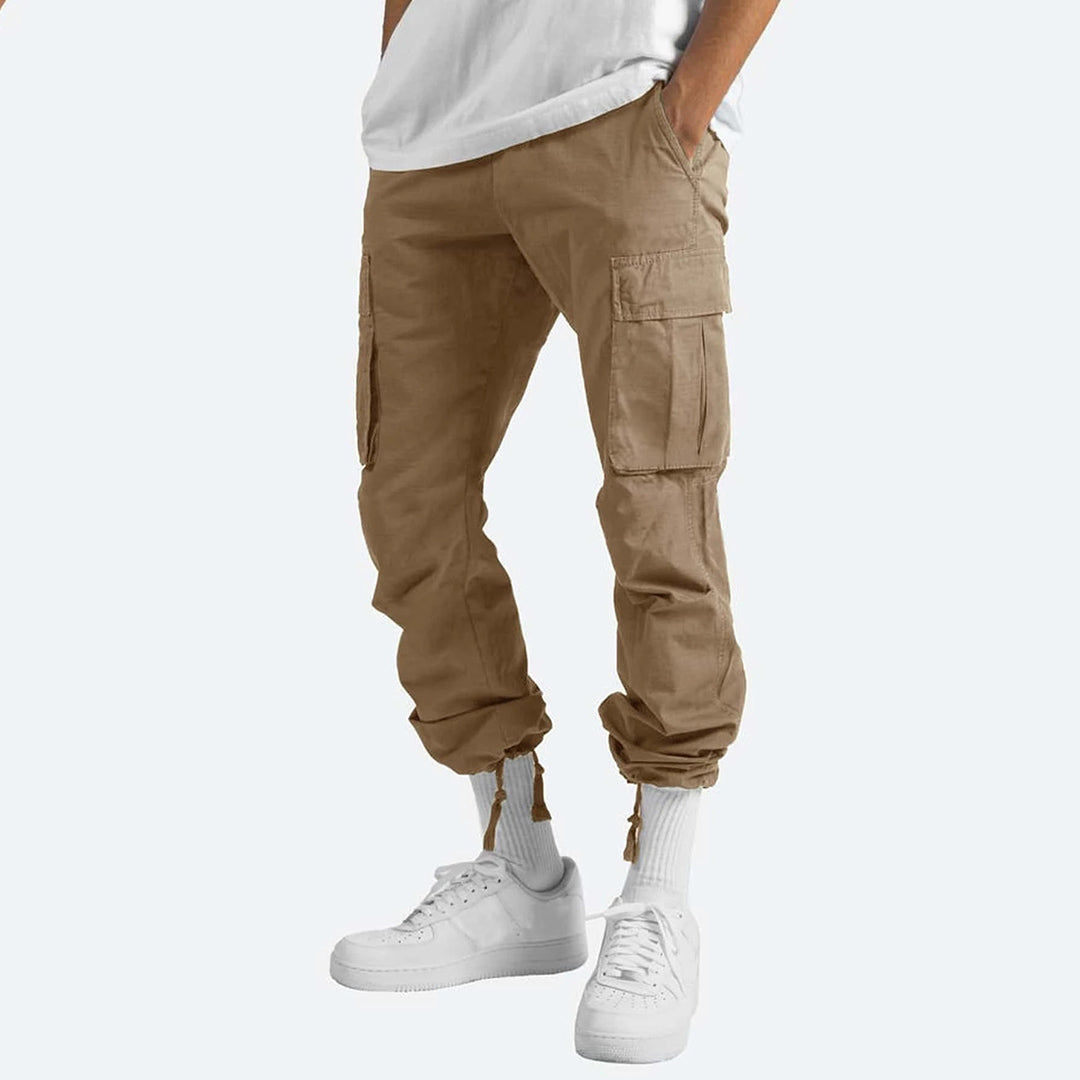 Men’s Cargo Pants – Relaxed Fit – Straight Leg – Cotton Blend – Utility Pockets