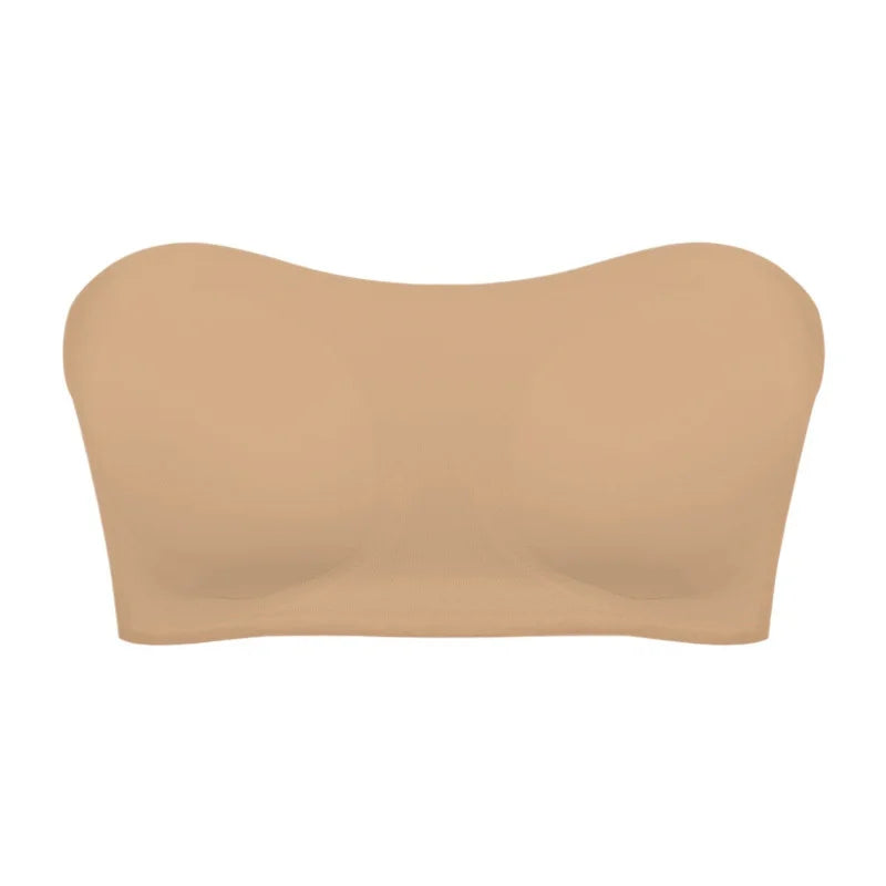 Women’s Strapless Bra – Push Up Support – Seamless Silhouette – Breathable Blend