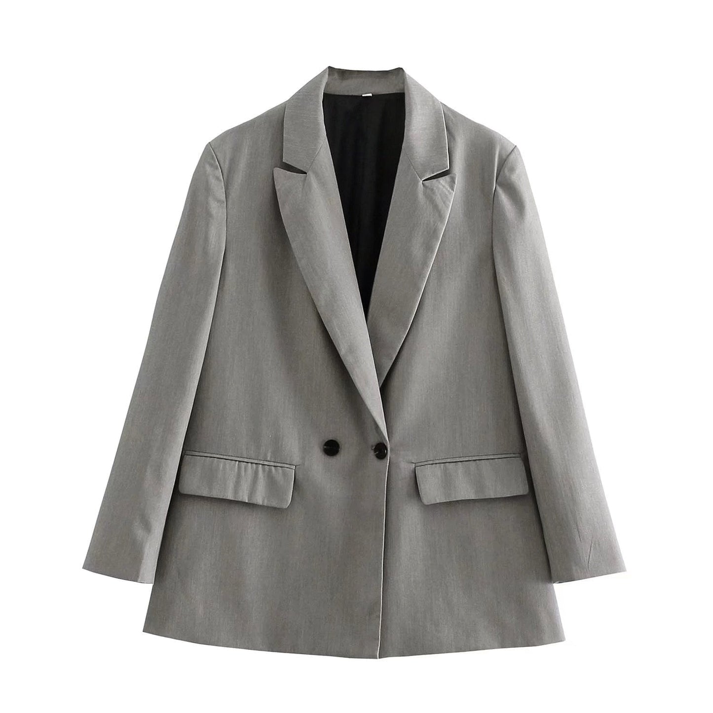 Women’s Blazer – Tailored Fit – Double-Breasted – Structured Silhouette – Notched Lapels