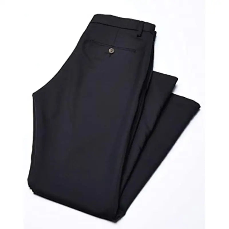 Men’s Formal Trousers – Slim Fit – Stretch Fabric – Flat Front Tailored Style