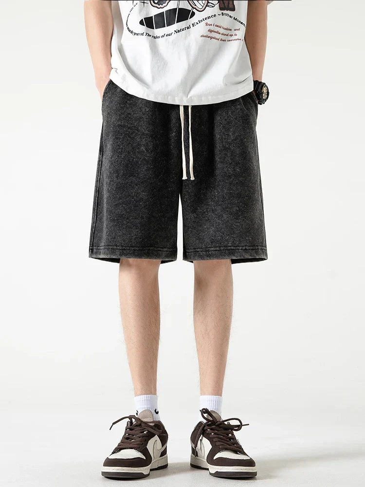 Men’s Casual Shorts – Relaxed Fit – Breathable Blend – Elastic Waist – Knee Length
