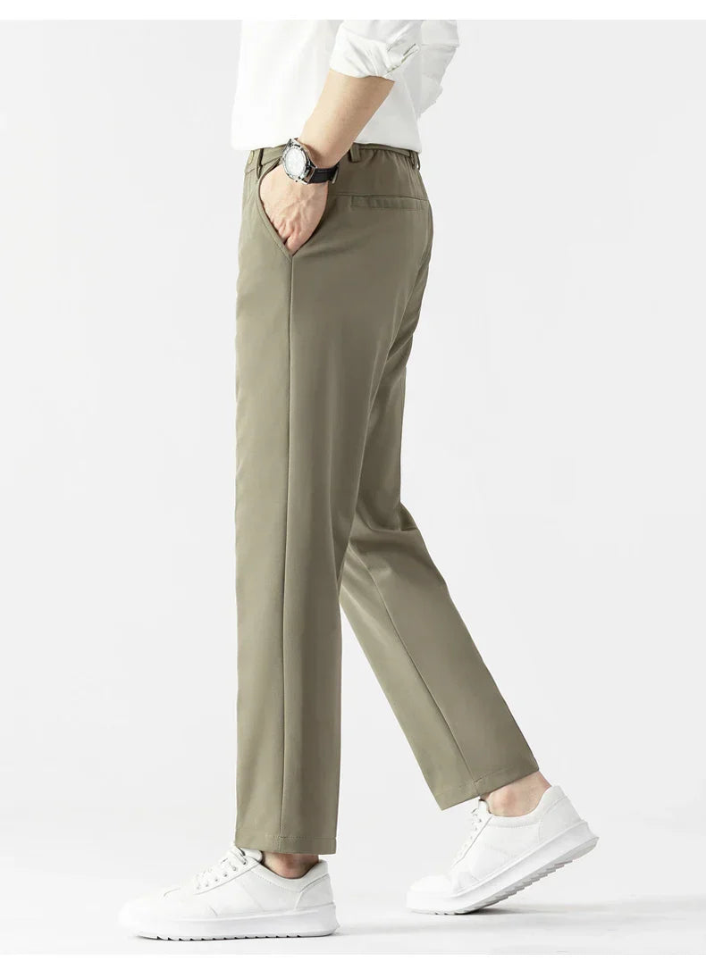 Men’s Trousers – Slim Fit – Tailored Cut – Lightweight Fabric – Business Casual