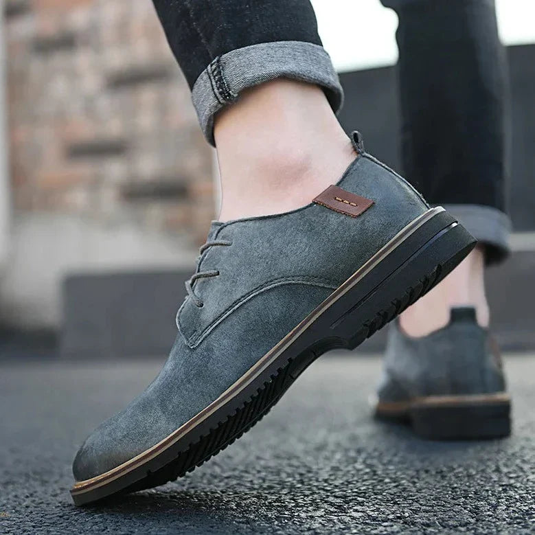 Men’s Oxford Dress Shoes – Leather – Classic Fit – Closed Lacing Formal Style