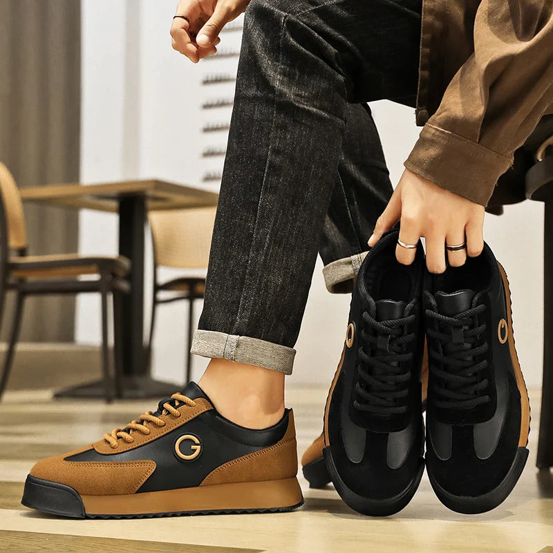 Theodore Low-Top Sneakers | Lace-Up Solid Sneakers