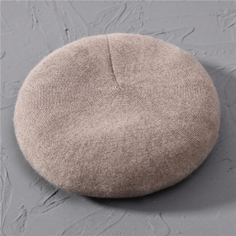 Amelia Relaxed Fit Beret | Classic Solid Beret