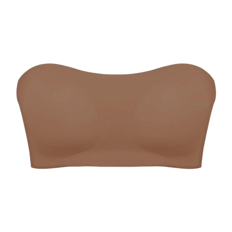 Women’s Strapless Bra – Push Up Support – Seamless Silhouette – Breathable Blend