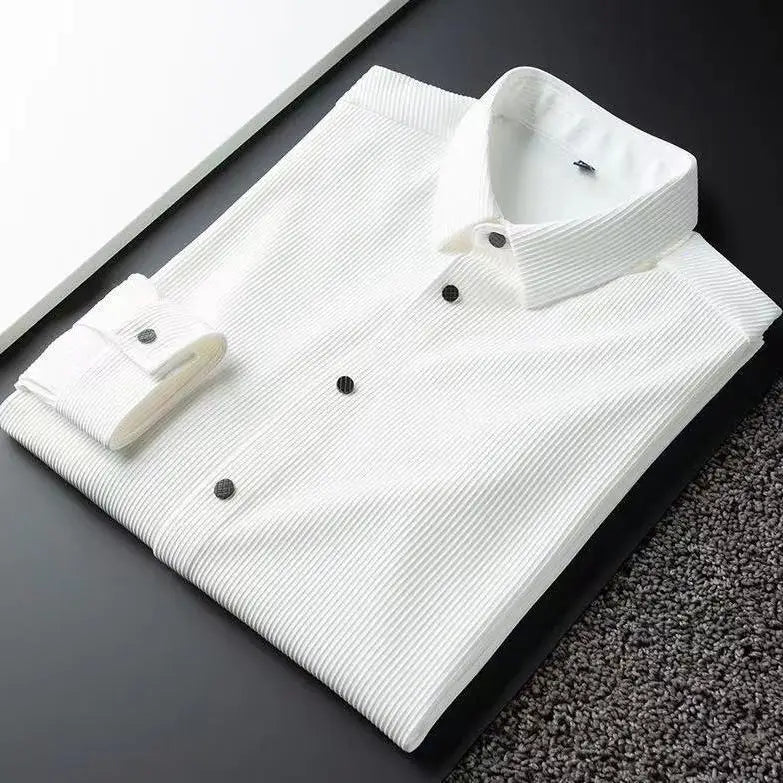 Men’s Formal Shirt – Slim Fit – Breathable Blend – Classic Collar – Business Wear