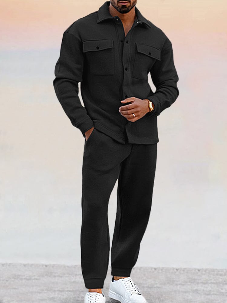 Men’s Shirt – Relaxed Fit – Button-Up Front – Chest Pockets – Casual Athleisure Wear