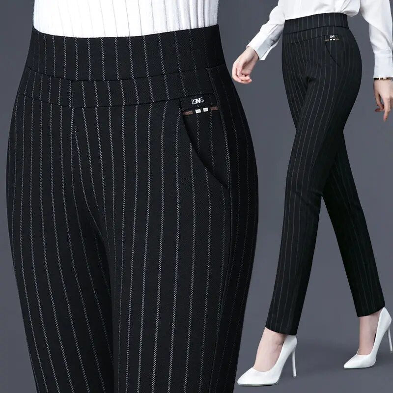Women’s High-Waisted Leggings – Slim Fit – Stretch Fabric – Faux Pocket Detail