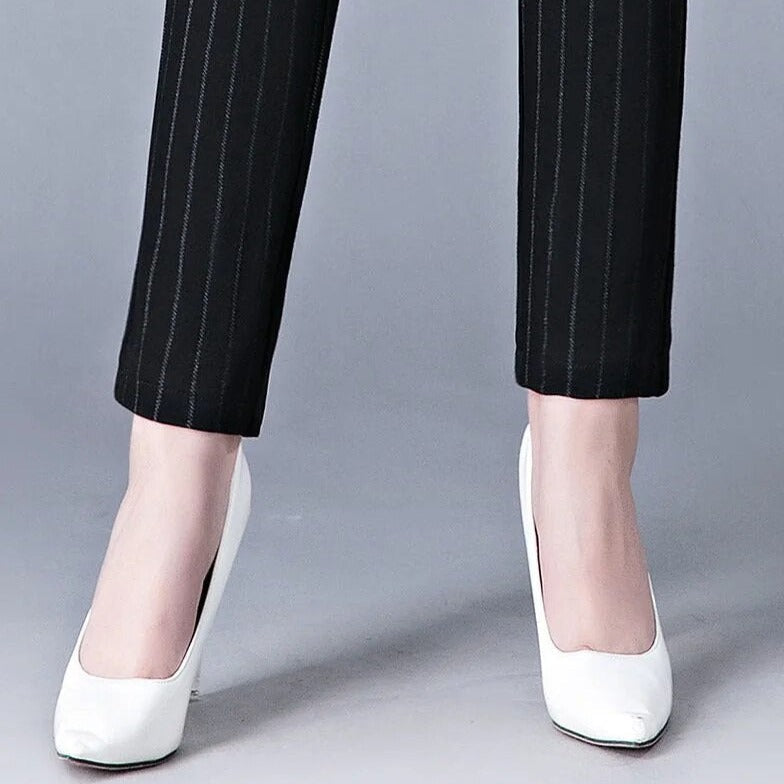 Women’s High-Waisted Leggings – Slim Fit – Stretch Fabric – Faux Pocket Detail