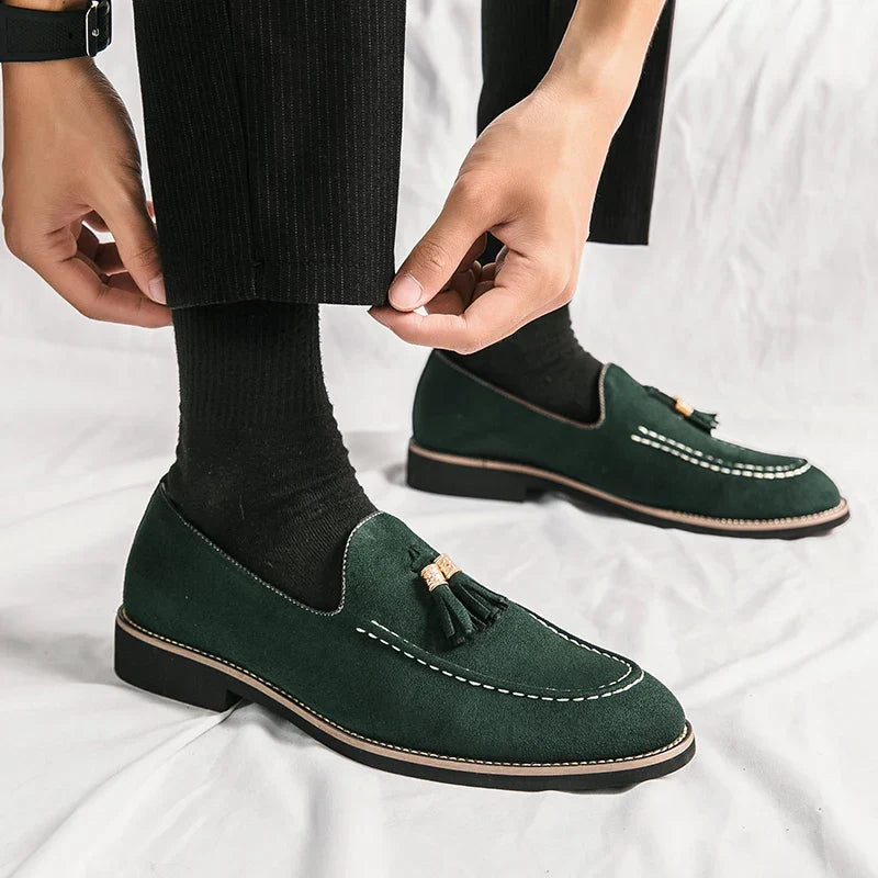 Men’s Moccasins – Suede – Tassel Detail – Classic Fit – Smart Casual Versatile Style