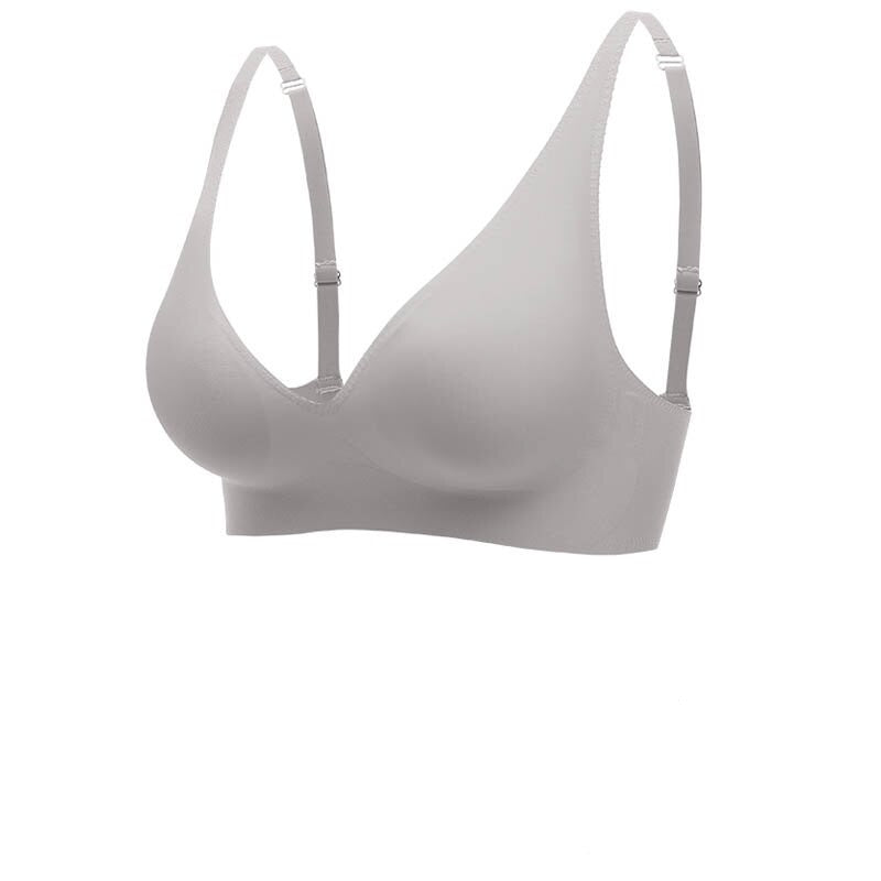 Women’s Seamless Bra – V-Neck – Wide Straps – Breathable Blend – Full Coverage Fit