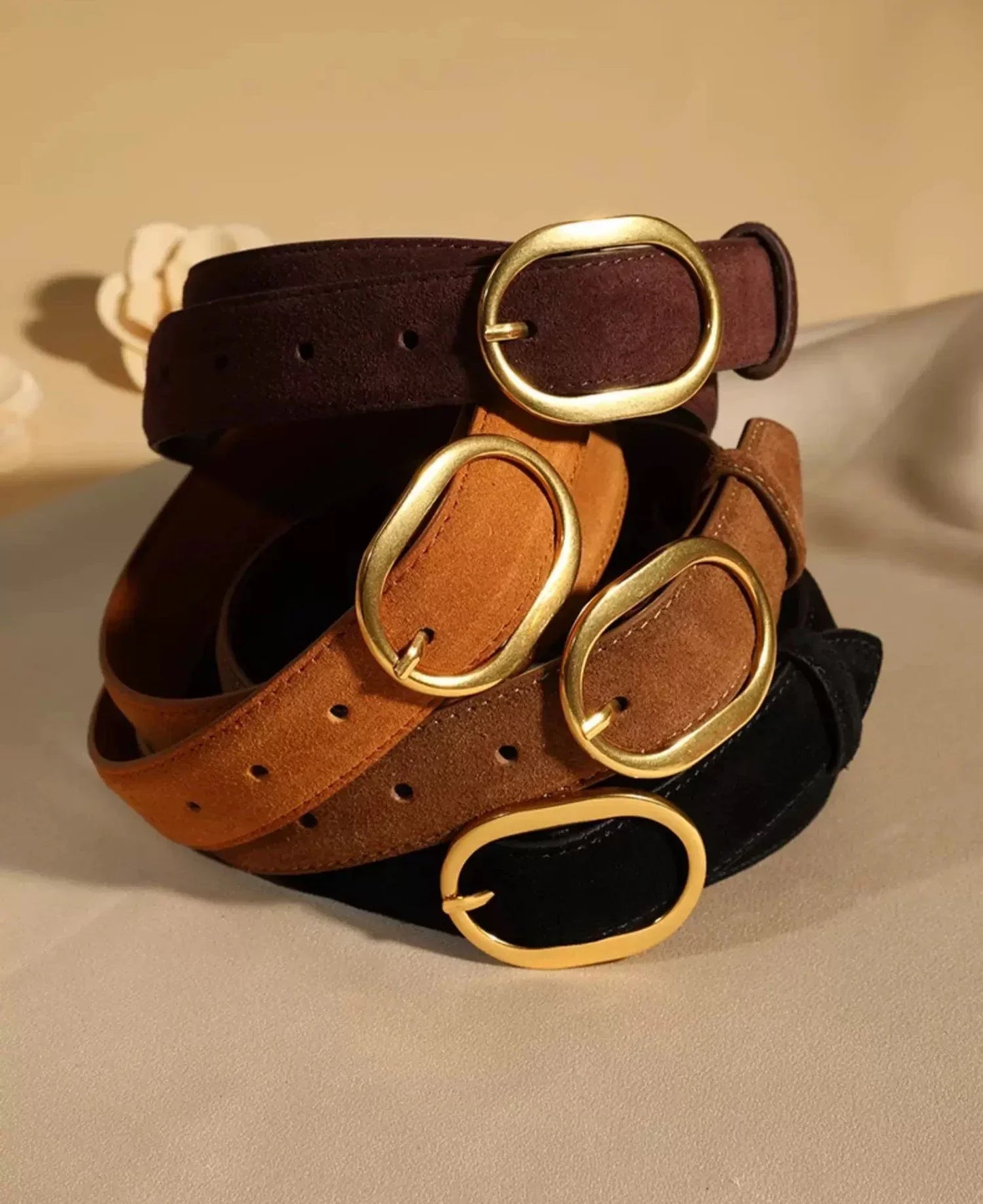 Ivy Adjustable Belt | Gold-Tone Hardware Belt
