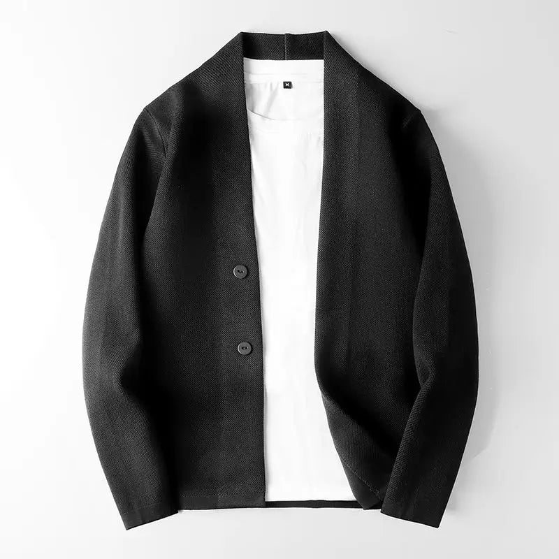 Men’s Cardigan – Soft Chunky Knit – Relaxed Fit – Shawl Collar – Button Front Layers