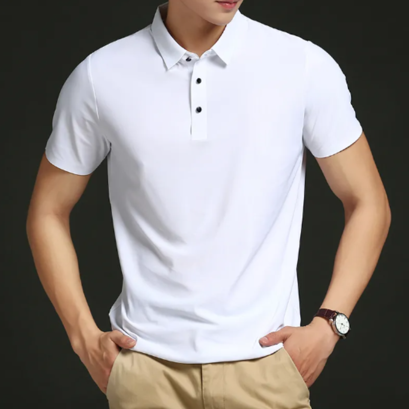 Men’s Polo Shirt – Slim Fit – Short Sleeve – Breathable Luxury Fabric