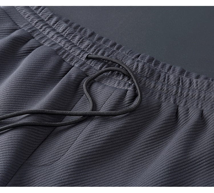 Men’s Two-Piece Set - Textured Knit - Relaxed Fit - Full Zip - Drawstring Waistband