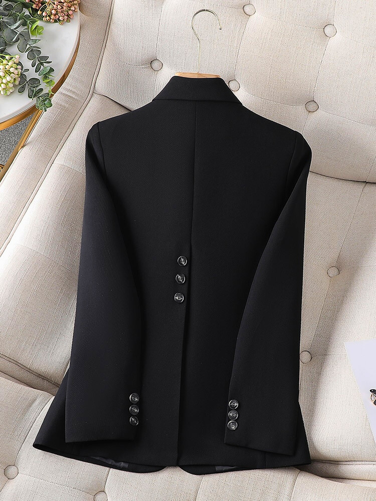 Women’s Blazer – Tailored Fit – Single-Breasted – Notch Lapel – Office Formal Wear