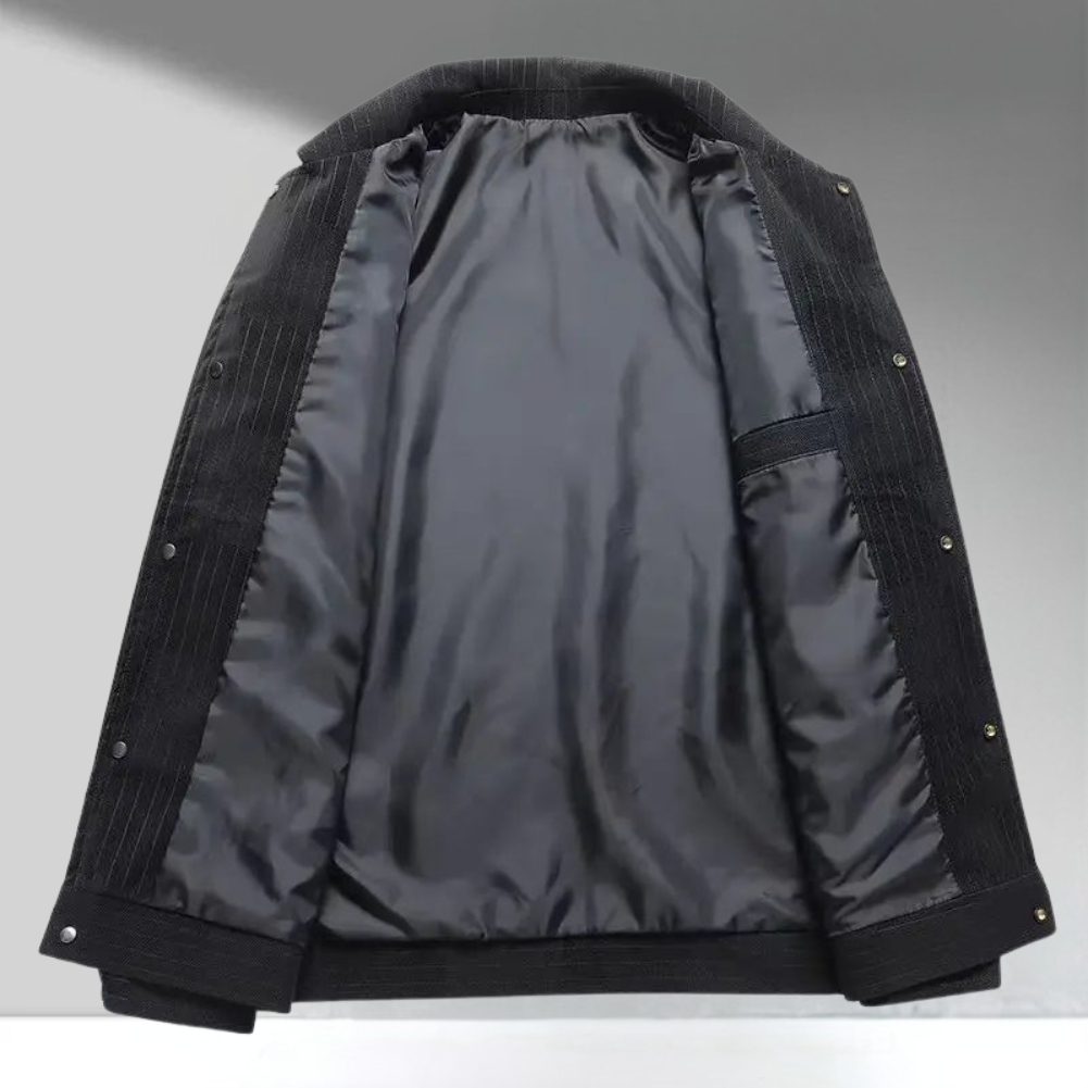 Sebastian Relaxed Fit Shirt Jacket | Collared Button Front Shirt Jacket