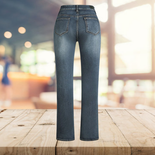 Women’s Straight-Leg Jeans - Mid/High Rise - Stretch Denim - Classic 5-Pocket Design