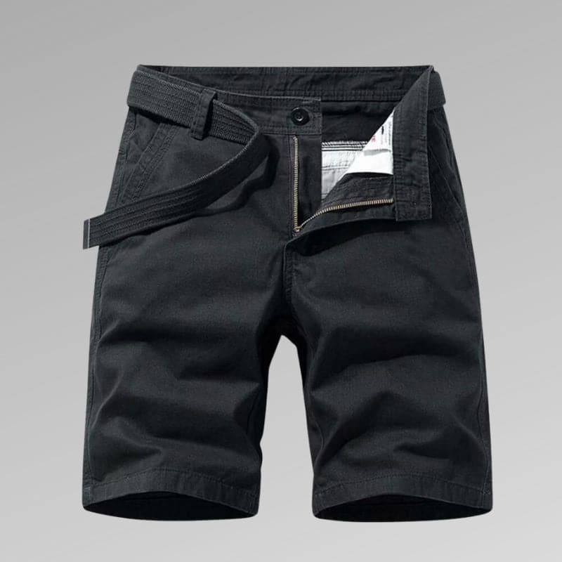 Men’s Cargo Shorts – Relaxed Fit – Breathable Blend – Belted – Multi-Pocket Utility
