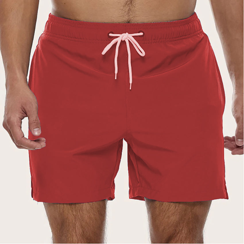 Men’s Swim Trunks – Quick-Dry Breathable Fabric – Regular Fit – Mid-Length Drawstring