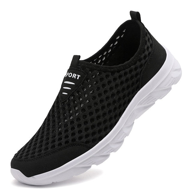 Men’s Slip-On Sneakers – Breathable Mesh – Flexible Fit – Lightweight Everyday Wear