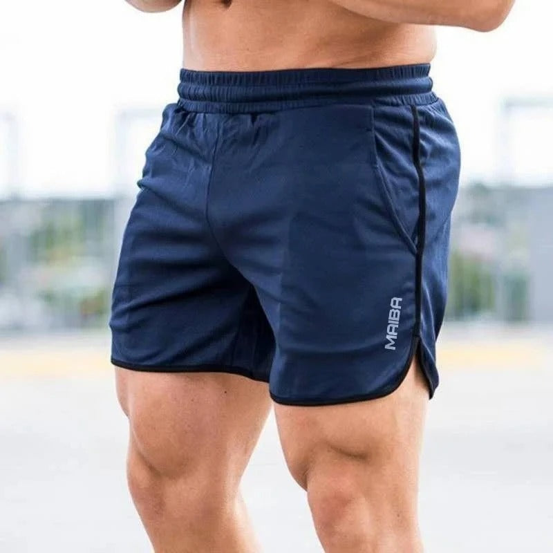 Men’s Swim Trunks – Slim Fit – Stretch Quick-Dry Fabric – Mid-Thigh – Elastic Waistband