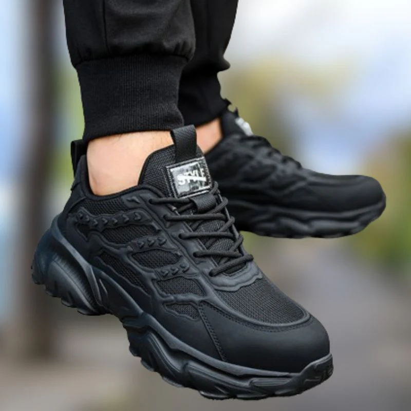 Men’s Utility Sneakers – Breathable Mesh – Supportive Chunky Fit – Rugged Grip Outsole