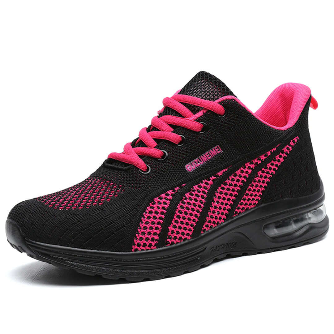Women’s Sneakers – Breathable Mesh – Cushioned Sole – Lace-Up Athletic Fit