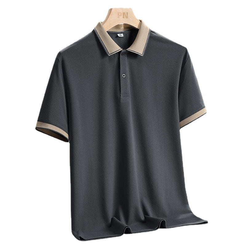 Men’s Polo Shirt – Breathable Blend – Standard Fit – Ribbed Collar – Short Sleeve
