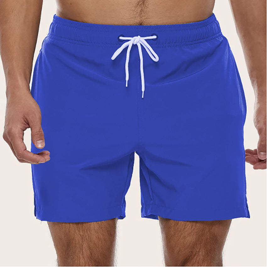 Men’s Swim Trunks – Quick-Dry Breathable Fabric – Regular Fit – Mid-Length Drawstring