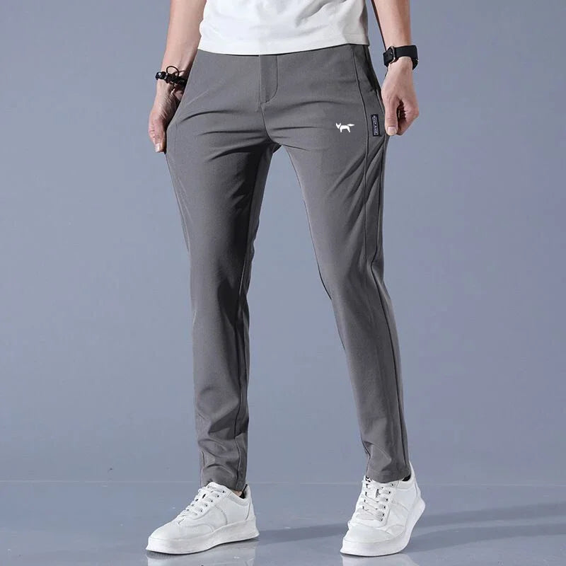 Men’s Golf Pants – Slim Fit – Stretch Fabric – Full Length – Breathable Design