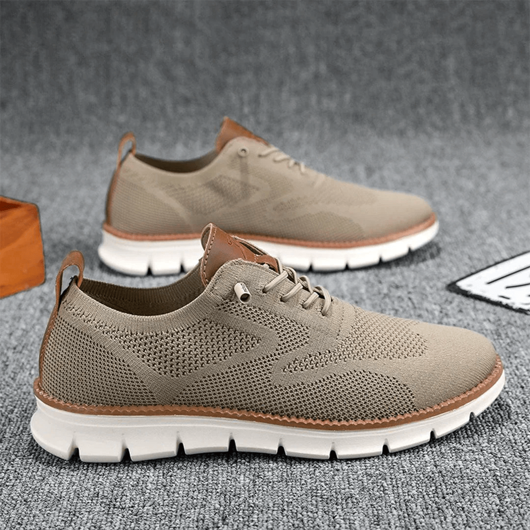 Men’s Sneakers – Knit Upper – Lace-Up Design – Supportive Sole – Casual Fit