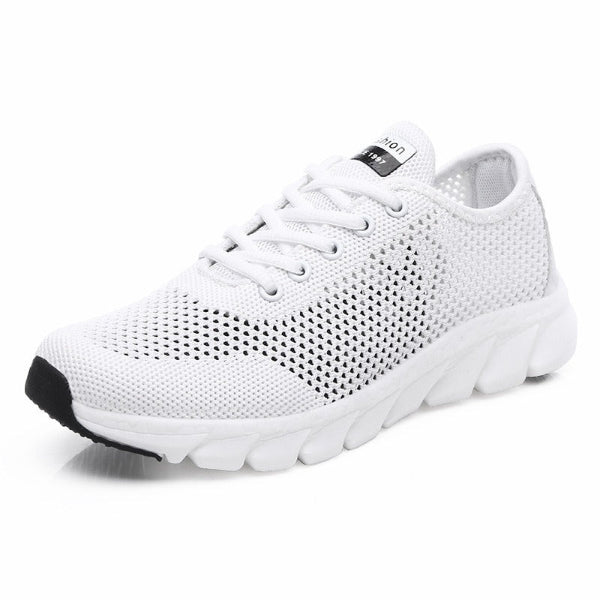 Women’s Sneaker – Flyknit – Form-Fitting – Lace-Up – Cushioned Sole – Lightweight Casual