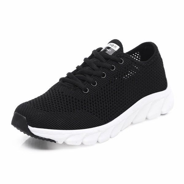 Women’s Sneaker – Flyknit – Form-Fitting – Lace-Up – Cushioned Sole – Lightweight Casual