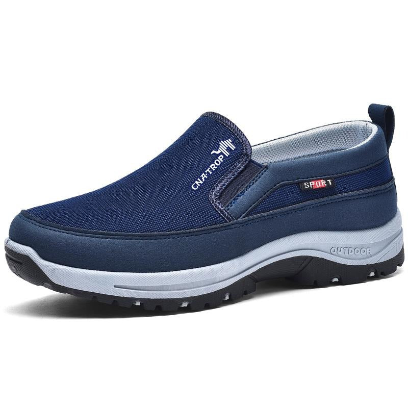 Men’s Walking Shoes – Slip-On Mesh – Low Top – Rubber Grip Sole