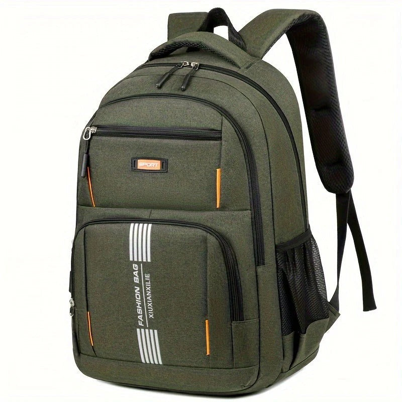 Men's Backpack – Structured Design – Laptop Compartment – Multi-Pocket Utility